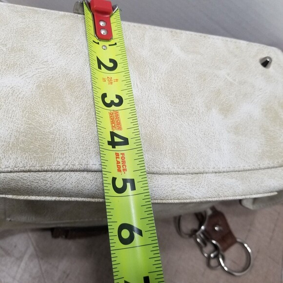 Western Rhinestone Brown Purse Leather Satchel Shoulder Bag Handbag Stud Bottom - Picture 8 of 12